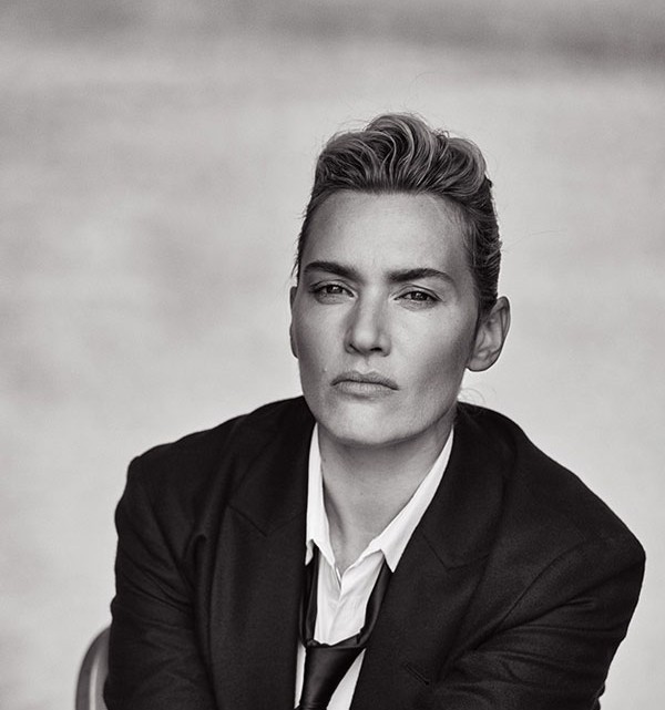 Espectacular Kate Winslet en plan 'tomboy' en L'Uomo Vogue