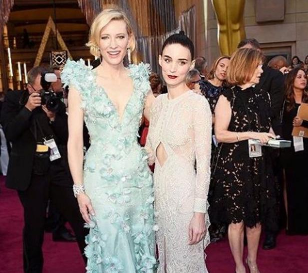 Cat Blanchett y Rooney Mara, nominadas por "Carol" se fueron de vacío en lagala de os Oscars 2016